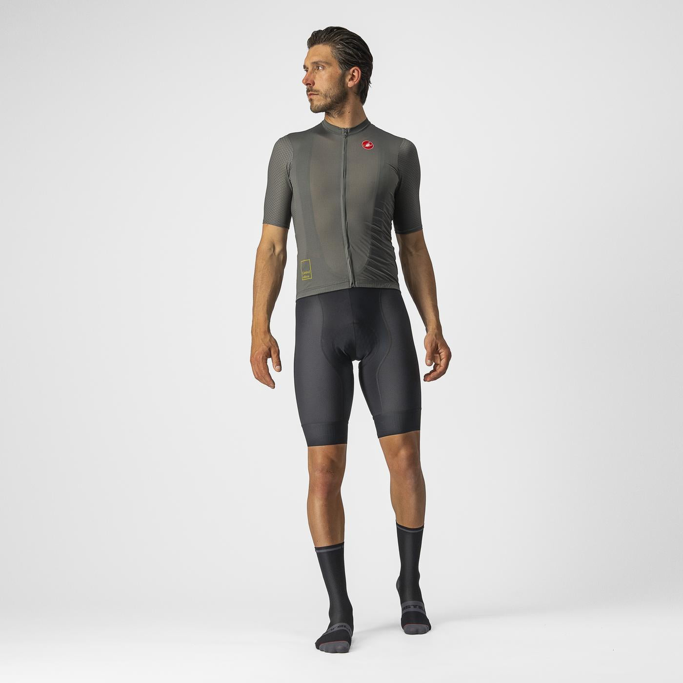 Maglia a maniche corte CASTELLI BREATHE ATTACK Grigio Verde