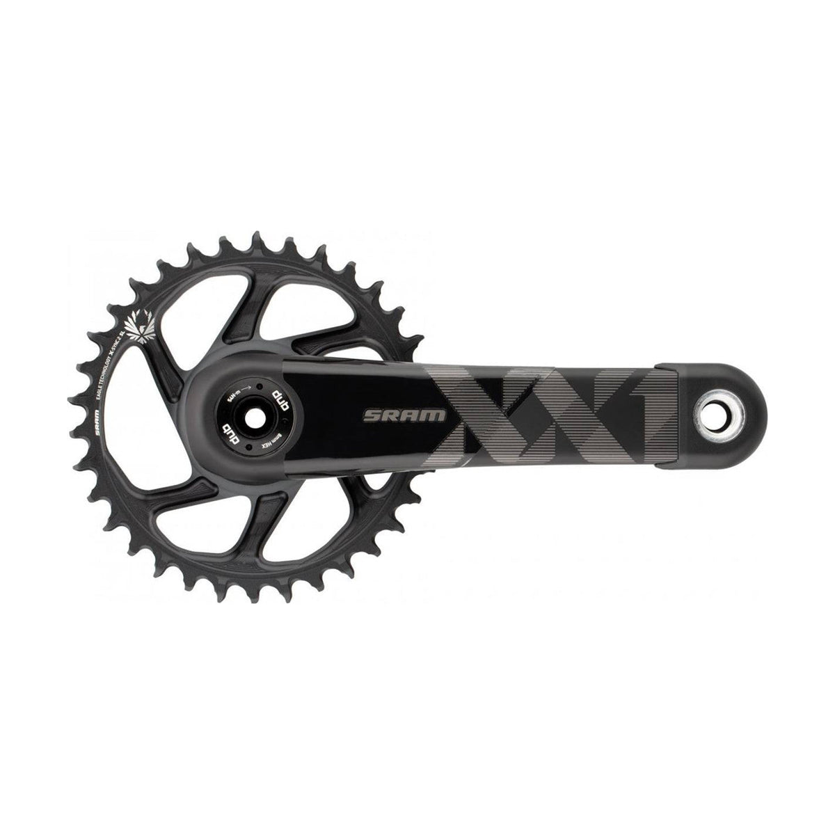 Guarnitura Mono 11/12V SRAM XX1 EAGLE FAT BIKE 5" DUB Carbonio
