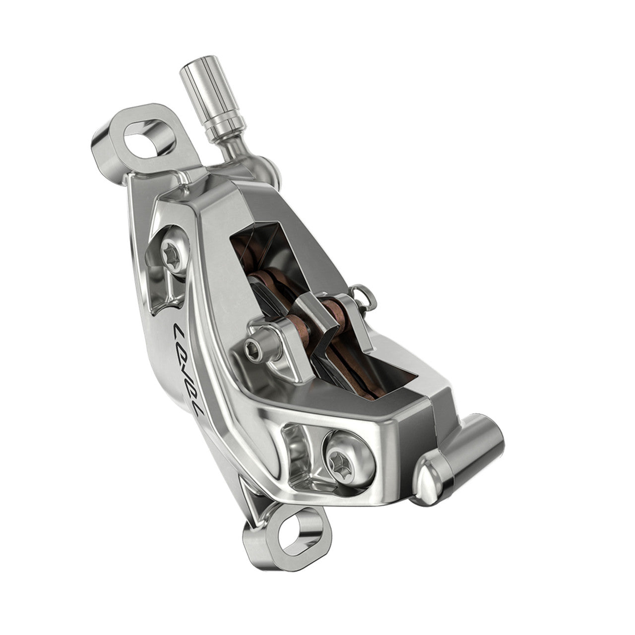 Coppia di freni SRAM LEVEL ULTIMATE STEALTH a 4 pistoncini Argento