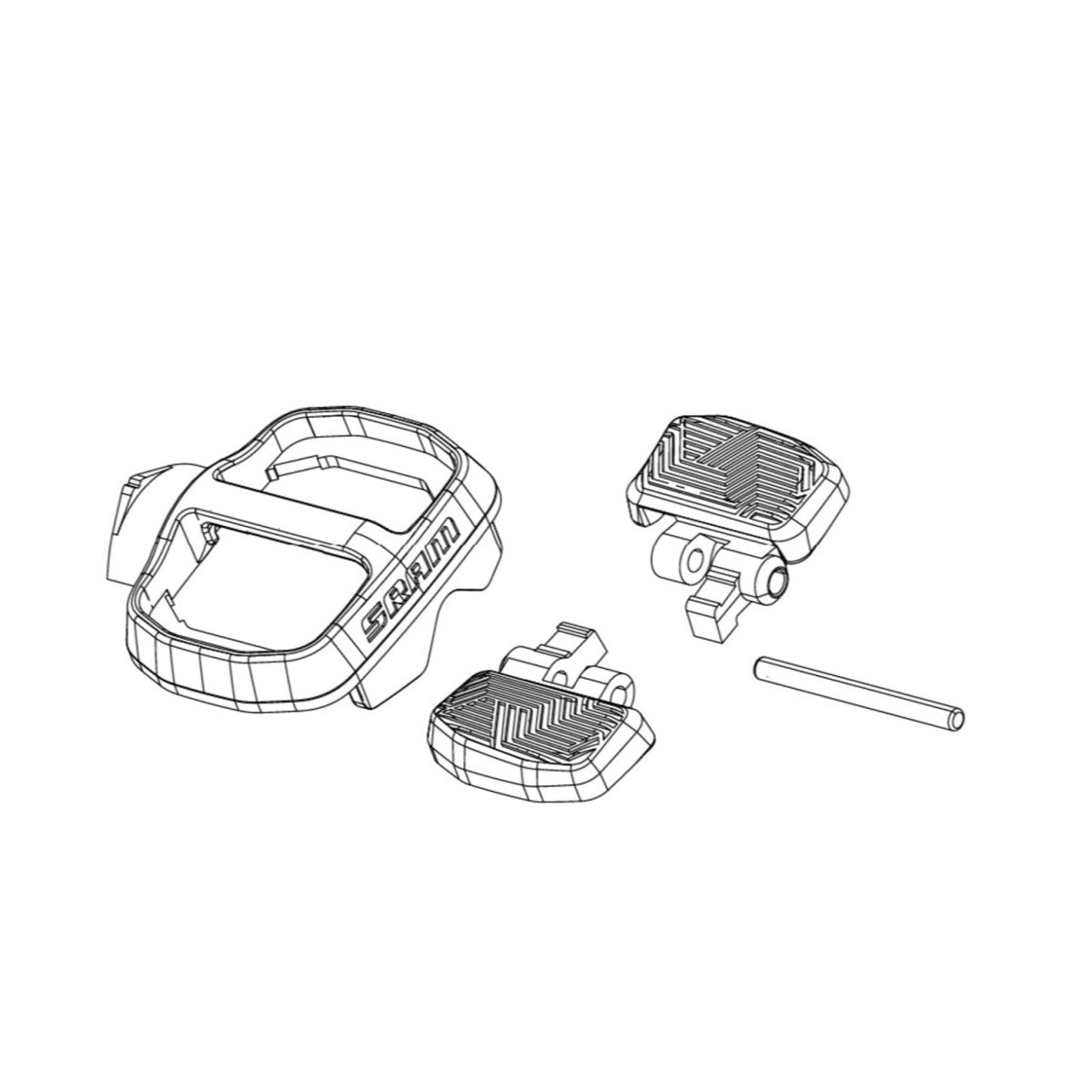 Kit pulsante/cappuccio per controllo SRAM POD AXS