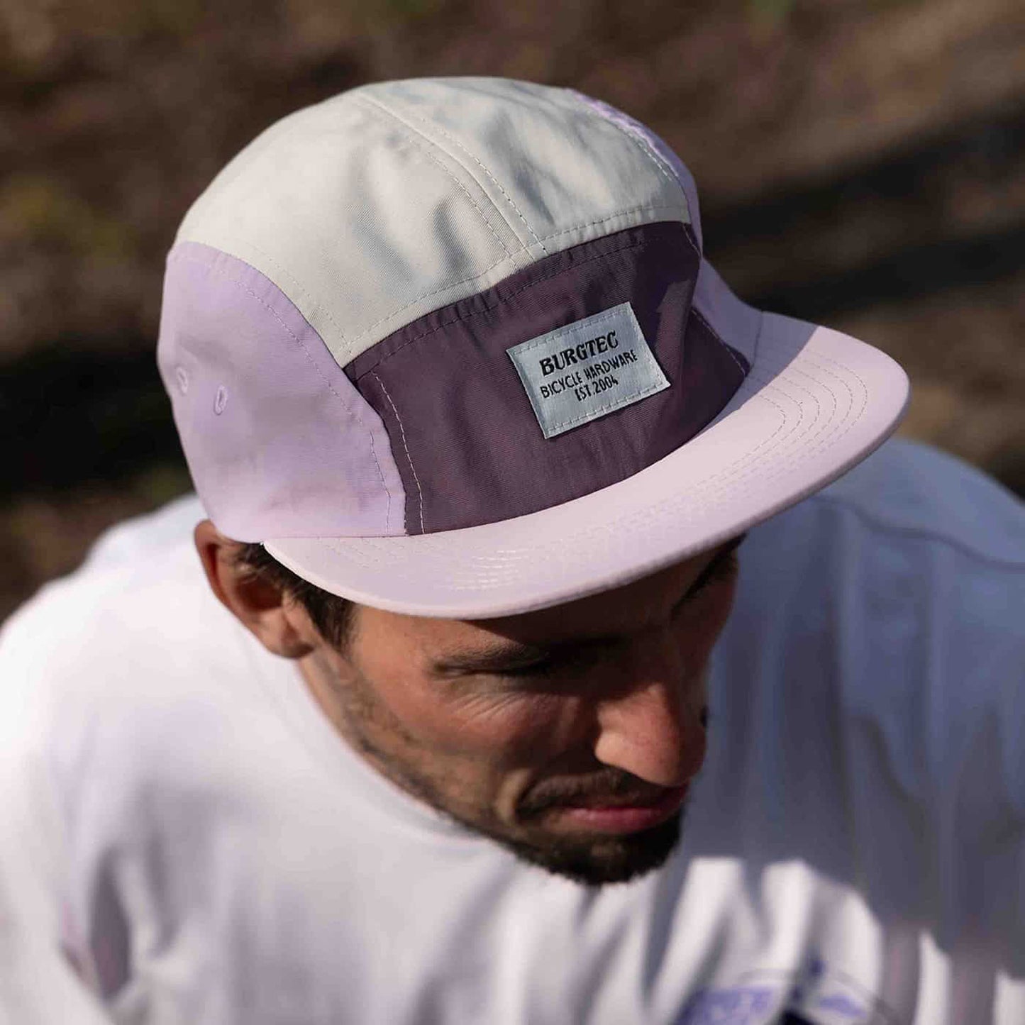 Cappello BURGTEC COURIER FIVE PANEL Rosa limonata