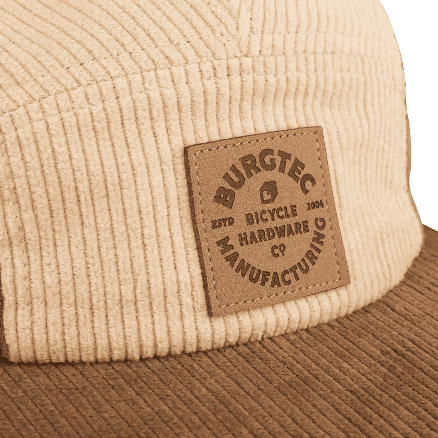 Cappello BURGTEC BANDIT CORDUROY FIVE PANEL Beige/Brown
