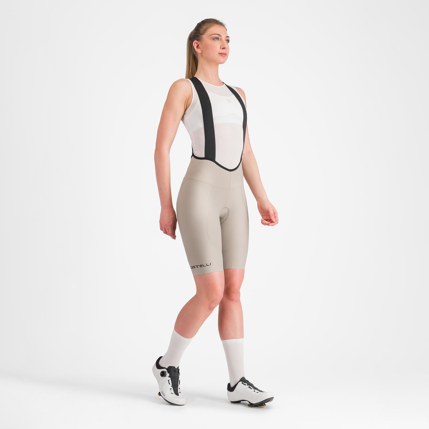 CASTELLI ESPRESSO W DT Donna Beige Bib Tight