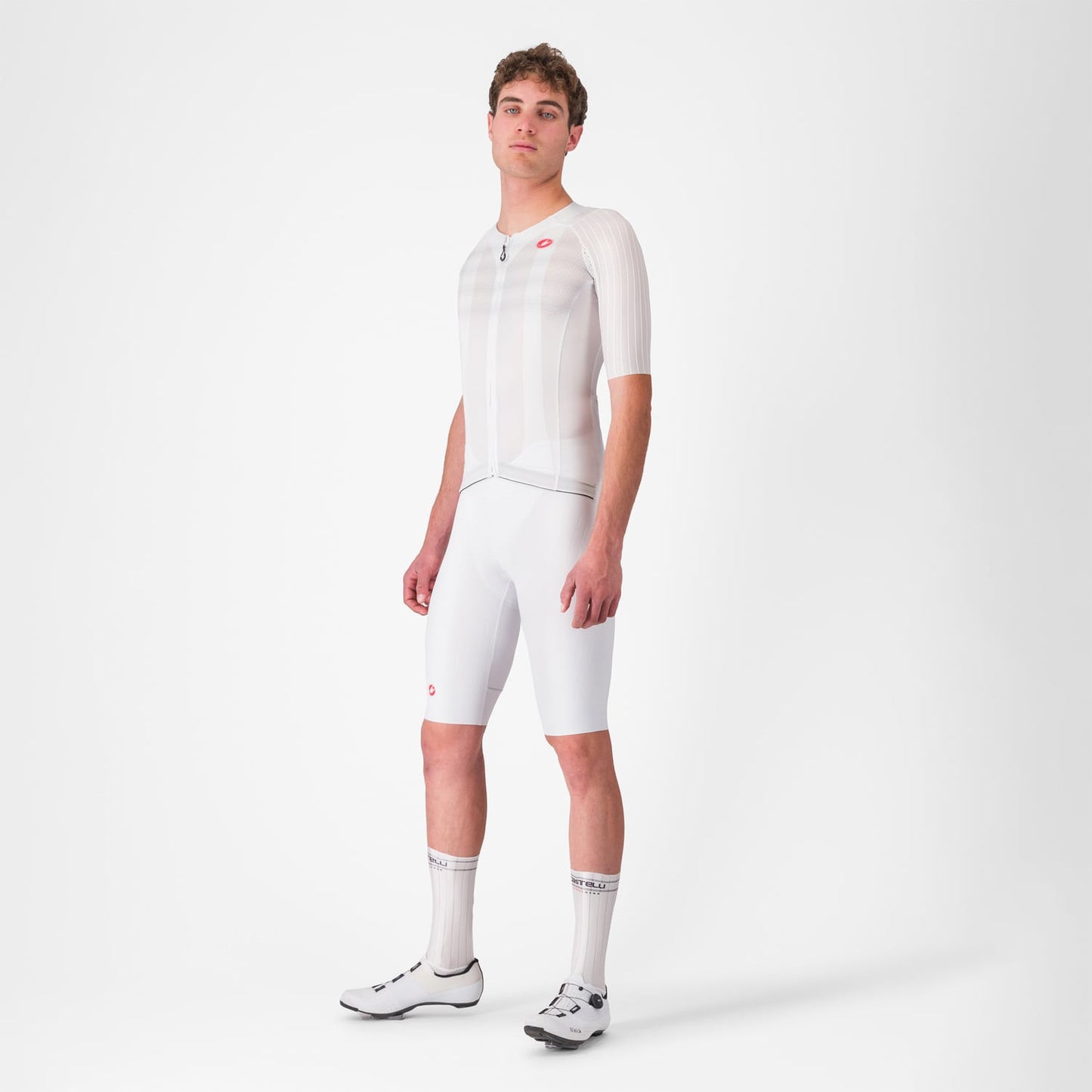 Maglia a manica corta CASTELLI AERO RACE 8S Bianco
