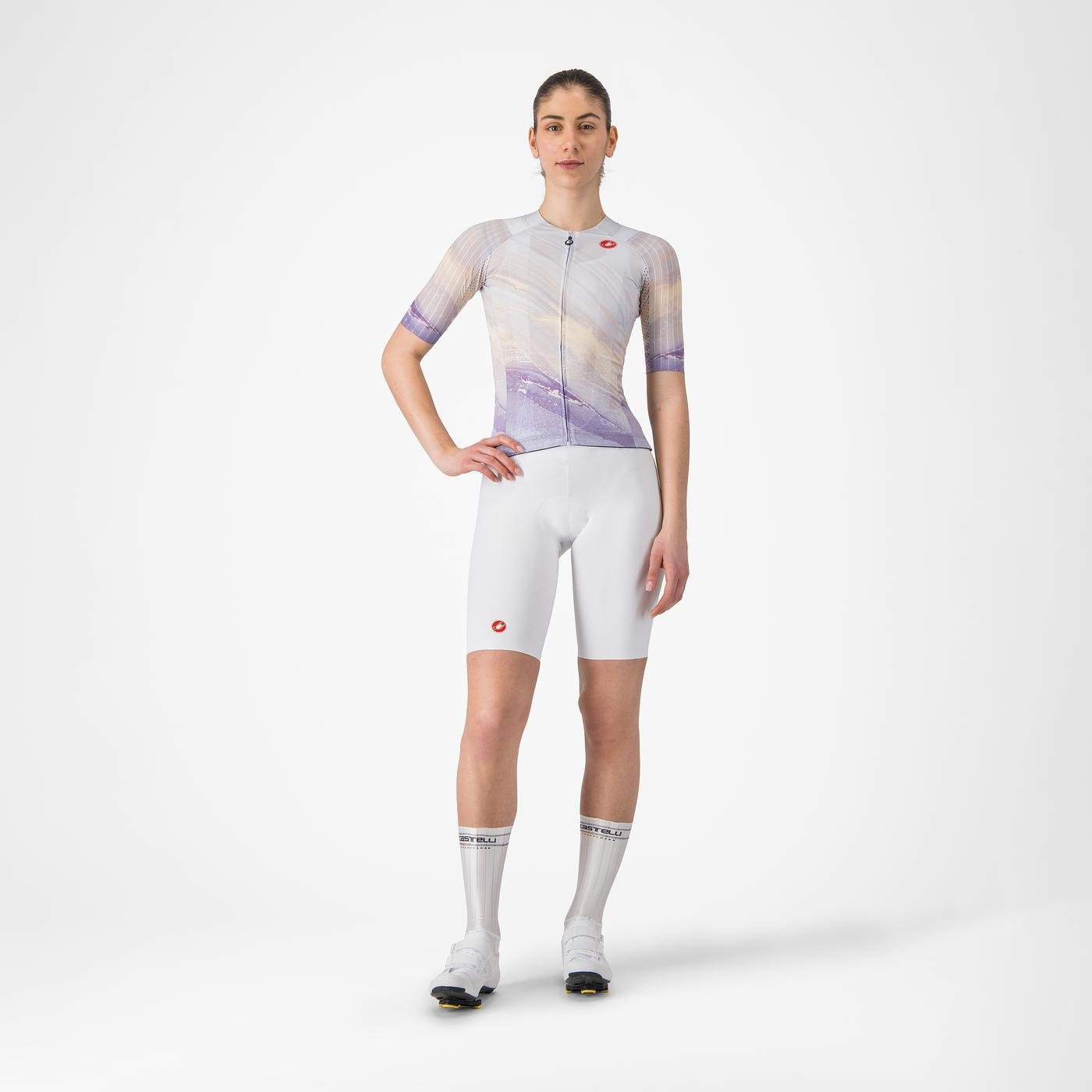 CASTELLI FREE AERO RACE S Bib Tight Donna Bianco