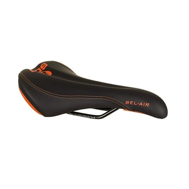 SDG BEL-AIR RL Sella con binari in acciaio nero/arancio