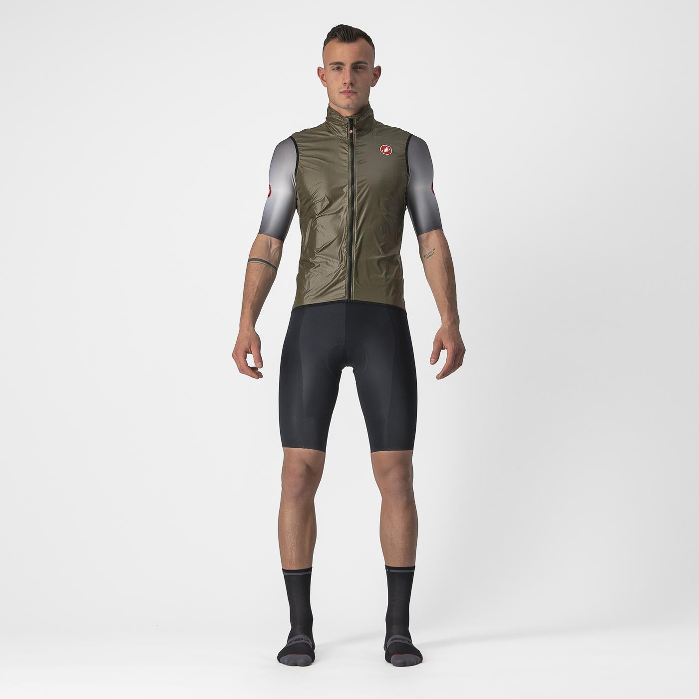 CASTELLI ARIA - Giacca senza maniche marrone