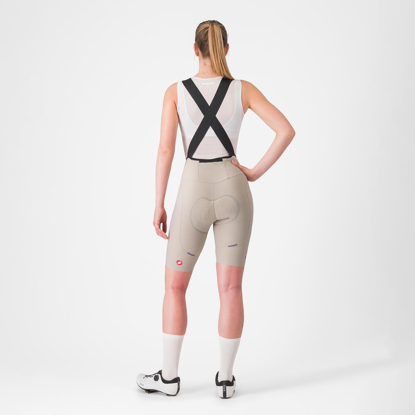 CASTELLI ESPRESSO W DT Donna Beige Bib Tight
