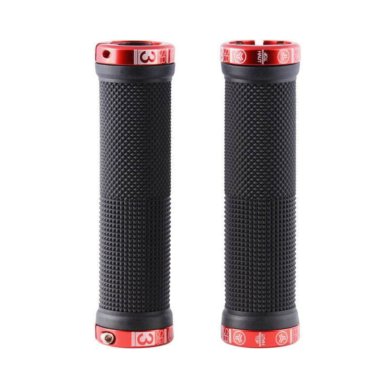 Manopole SB3 KHEOPS Lock-On 129 mm Nero/Rosso