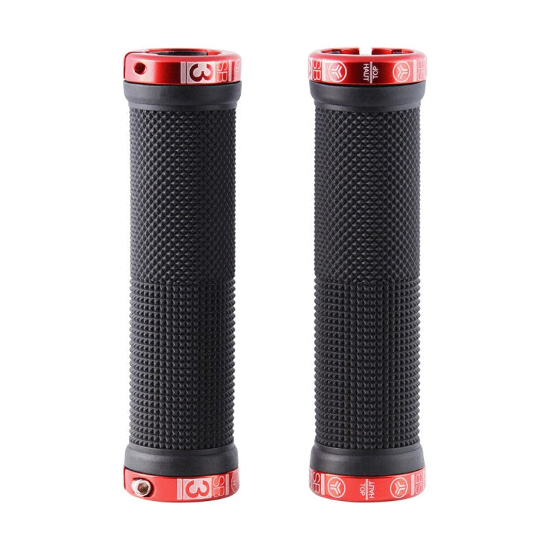 Grips SB3 KHEOPS Lock-On 129 mm Nero/Rosso