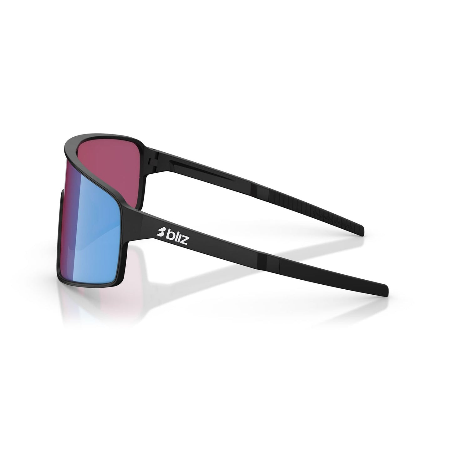 BLIZ P001 S Nero opaco Rosa Viola Blu a specchio