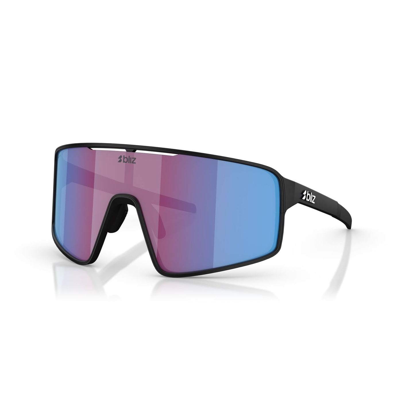 BLIZ P001 S Nero opaco Rosa Viola Blu a specchio