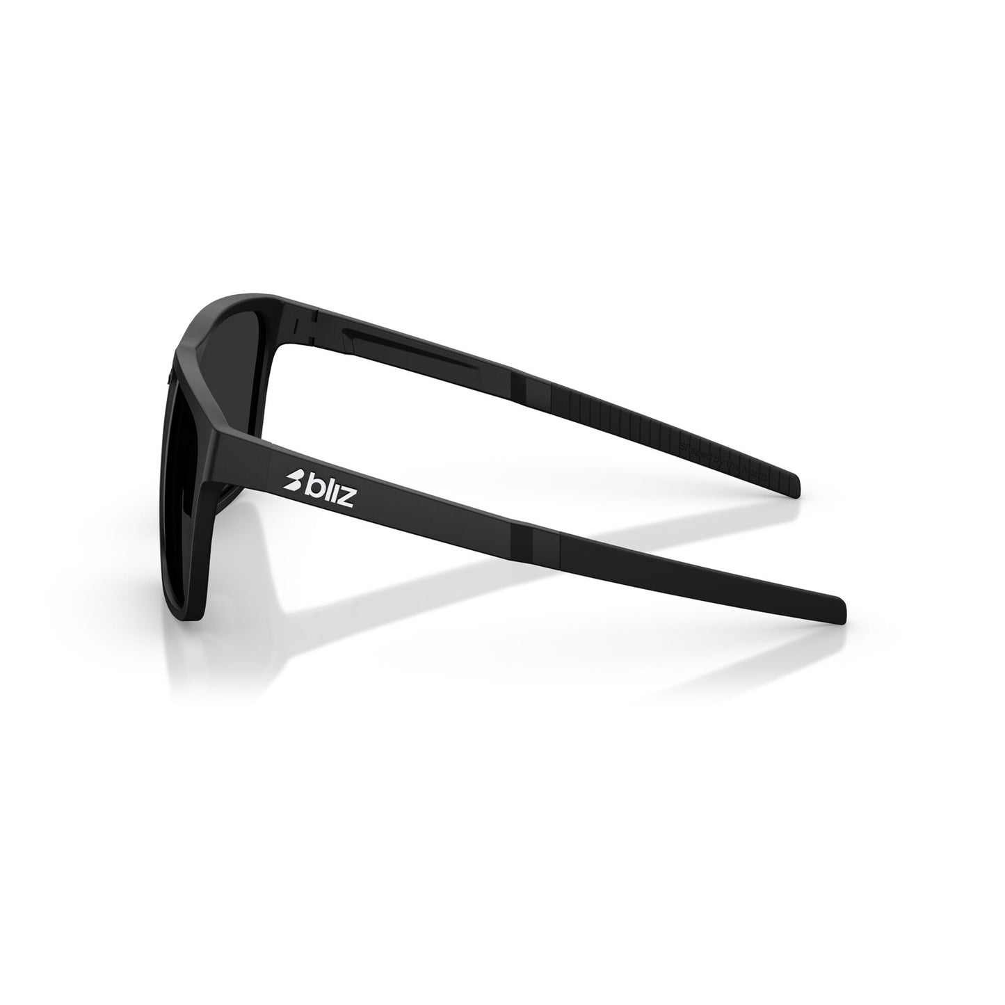 BLIZ A001 Occhiali neri opachi con schermo fumé