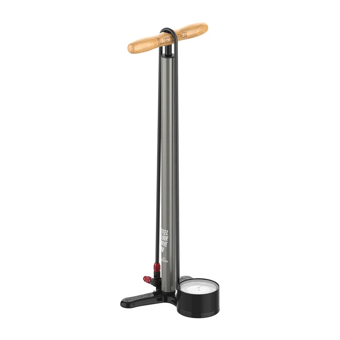 Pompa a pedale LEZYNE STEEL FLOOR DRIVE 3.5 HV Nero