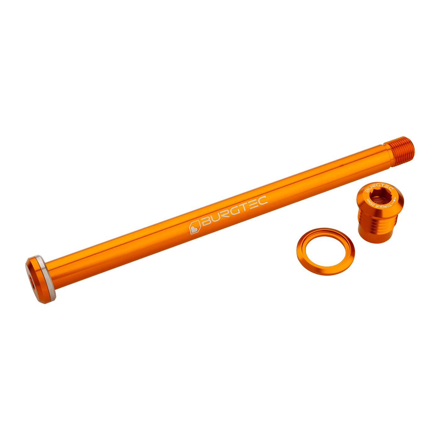 Asse della ruota posteriore BURGTEC 174 mm per telaio Yeti Orange