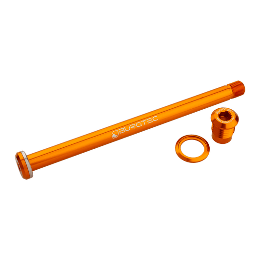 Asse della ruota posteriore BURGTEC 174 mm per telaio Yeti Orange