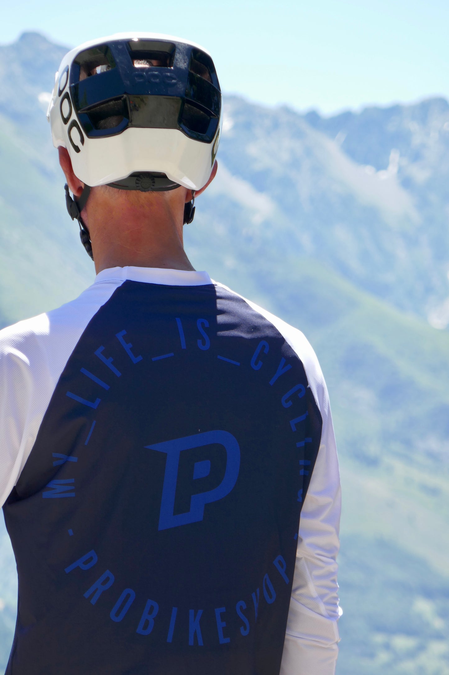 PROBIKESHOP Maglia a manica lunga FREERIDE Navy/Bianco