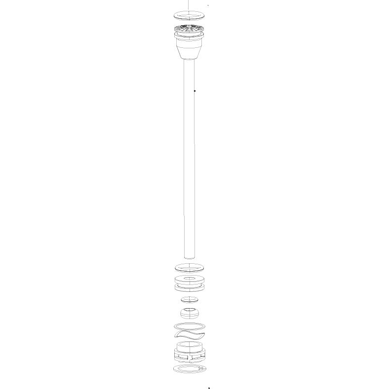 Kit molla pneumatica completa SOLO AIR ROCKSHOX 120 mm-27,5"/29" nero #11.4018.010.046