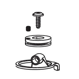 Kit pomello della cartuccia di compressione ROCKSHOX Remote 17 mm per XC32 (POPLOC/PUSHLOC) #11.4018.011.001