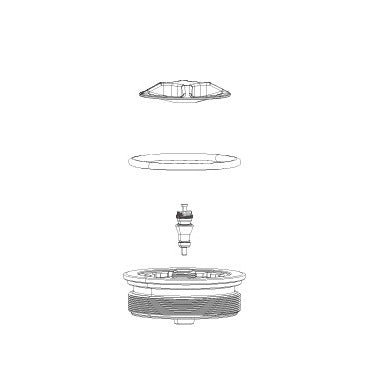 Tappo completo della camera dello pneumatico ROCKSHOX ZEB 38mm A1 (2021+)