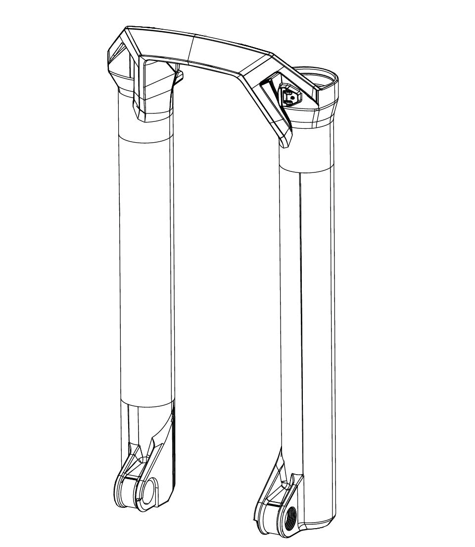 ROCKSHOX BOXXER D1 (2024+) Portaforcella Nero