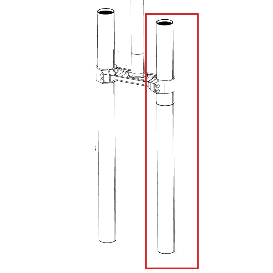 Pistone sinistro per forcella ROCKSHOX BOXXER D1 (2024+)