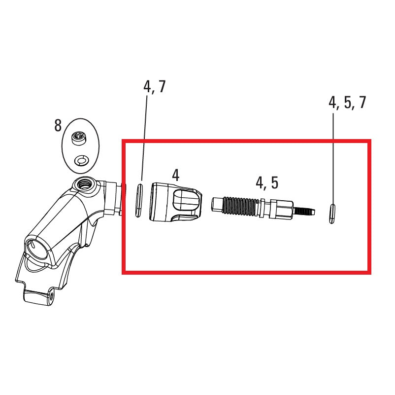 Kit di regolazione ROCKSHOX XLOC FLOODGATE SPRINT/FULL SPRINT 2014-16 GOLD