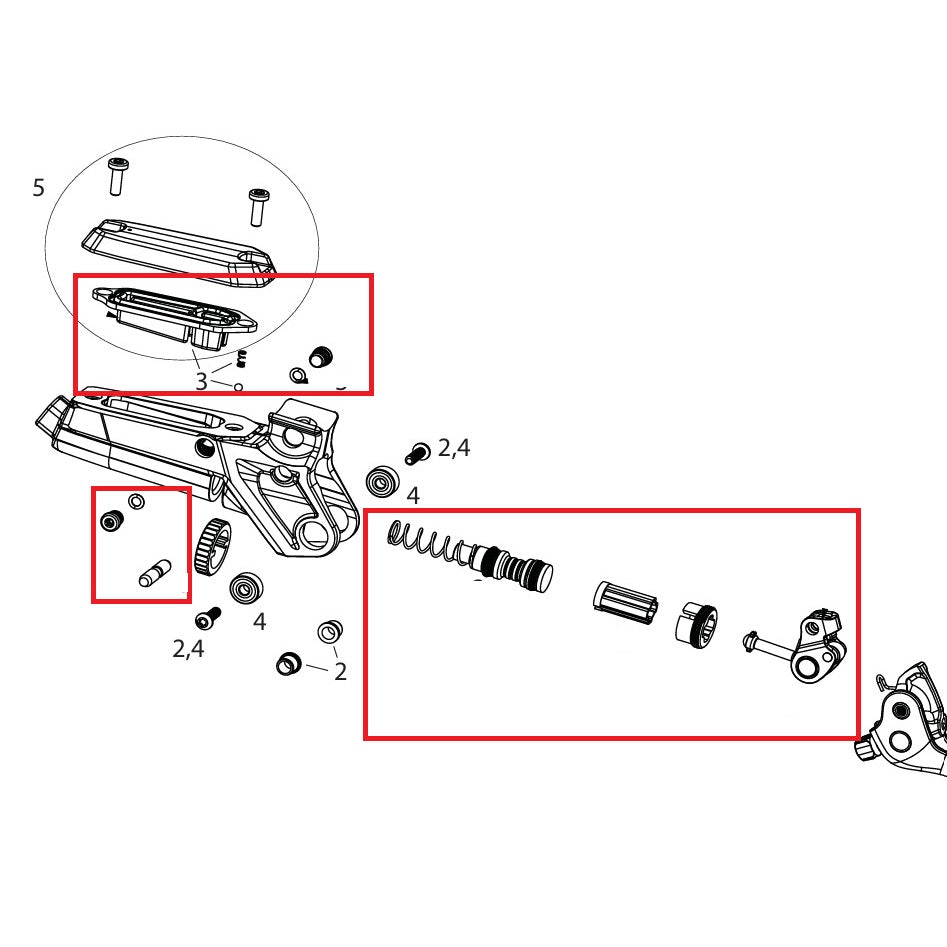 Kit di ricambi per leve interne SRAM Code ULTIMATE/SILVER STEALTH C1
