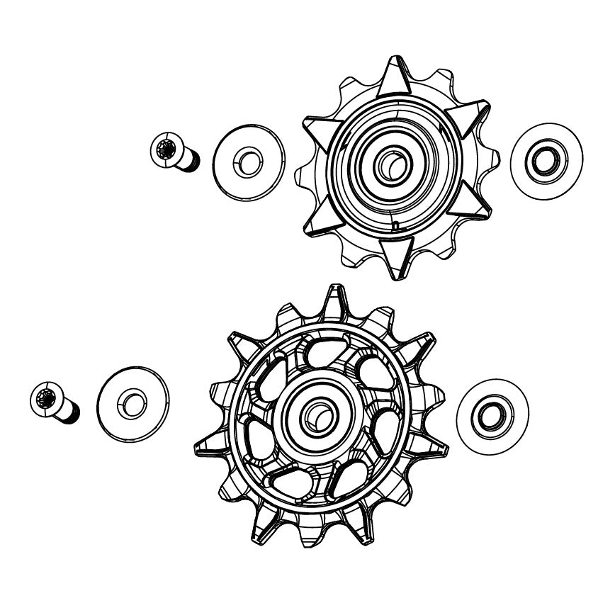 SRAM XX DH T-TYPE EAGLE AXS 7 Velocità Gabbie deragliatore posteriore
