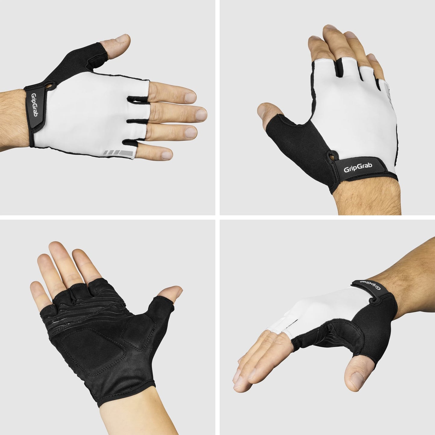 Guanti corti GRIPGRAB RIDE RC MAX Bianco