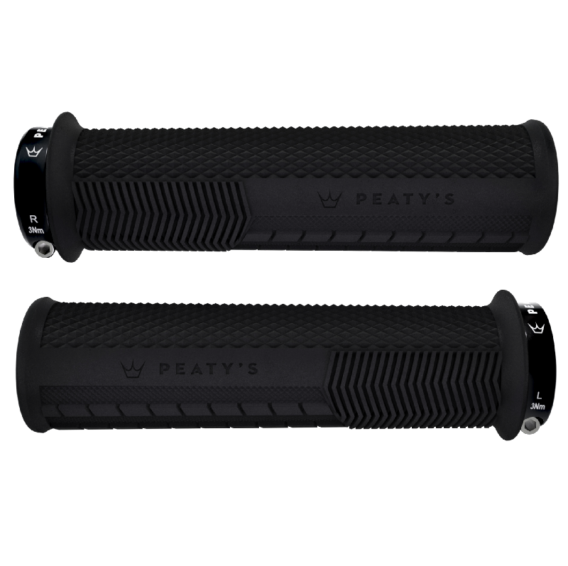 PEATY'S MONARCH KNURL impugnature Nero