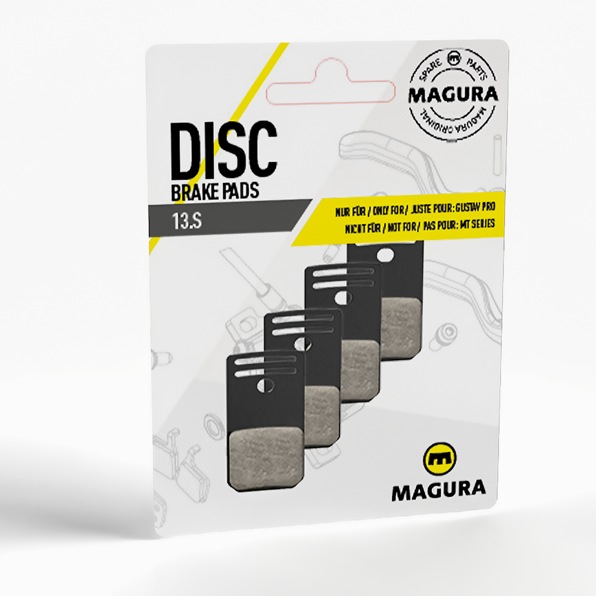 MAGURA GUSTAV PRO 13.S Piastrine Organiche (confezione da 4)