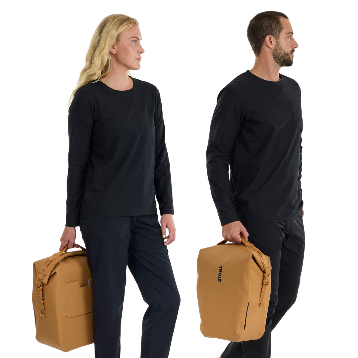 Coppia di borse per bagagli THULE SHIELD 22 L arancioni