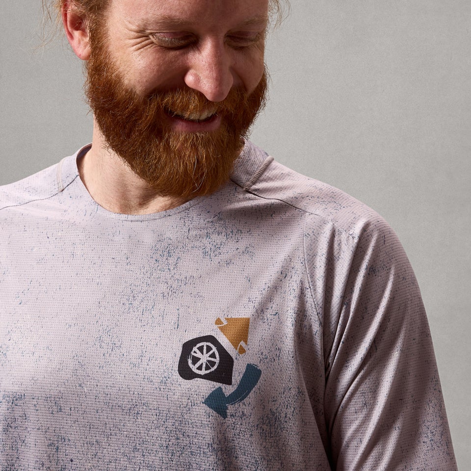 ENDURA SINGLETRACK PRINT Maglia a maniche corte in titanio