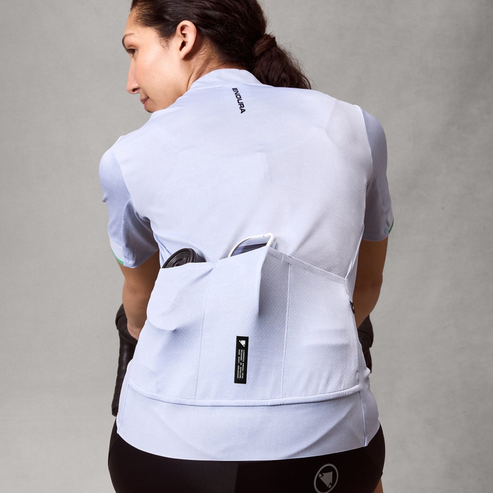 Maglia a manica corta ENDURA FS260 PRINT Donna Blu Aero