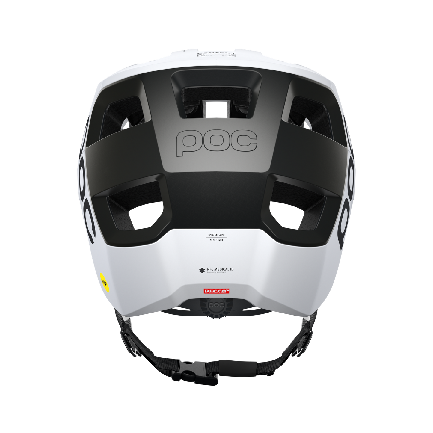 POC KORTAL RACE MIPS Casco MTB Bianco/Nero Opaco