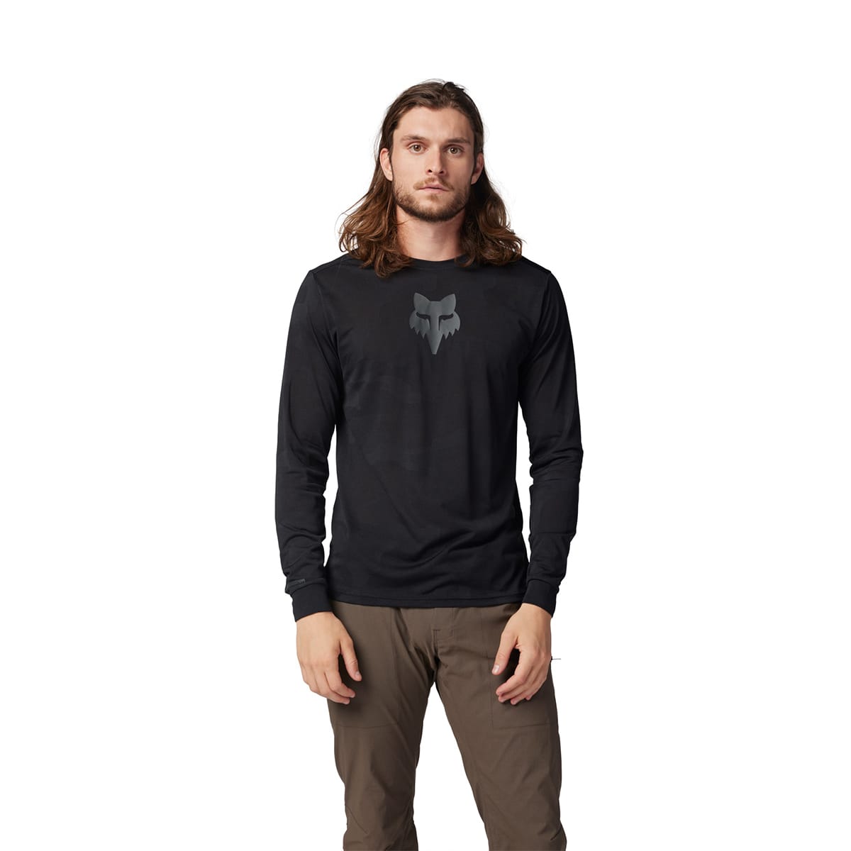 Maglia a maniche lunghe FOX RANGER TRU DRI Nera