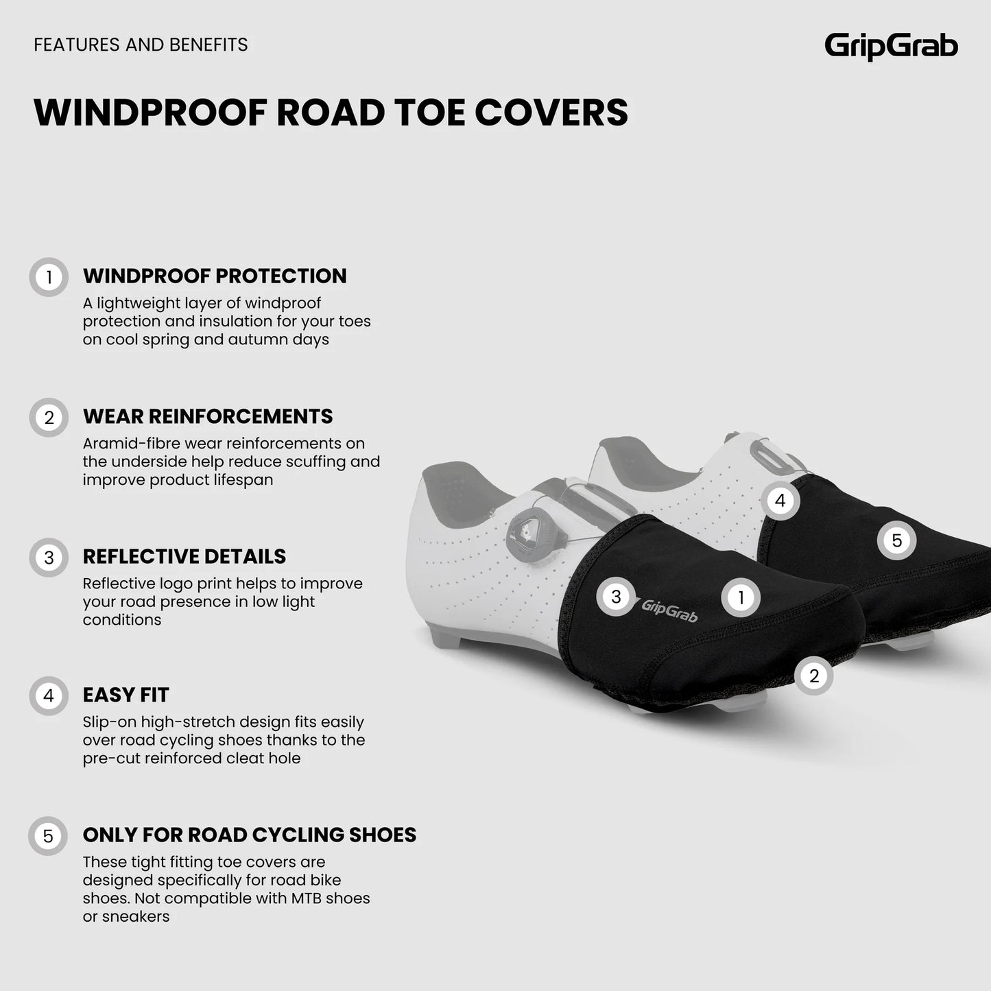 Copripunta GRIPGRAB WINDPROOF Giallo