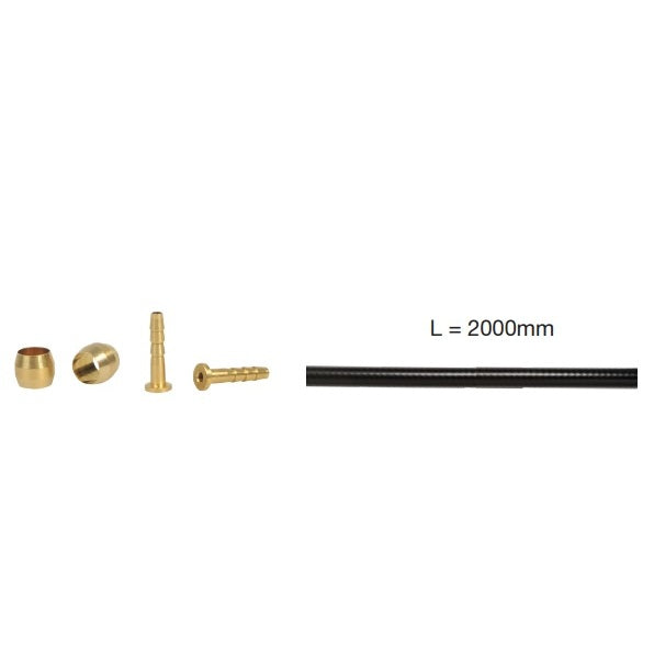 Kit di tubi ELVEDES per Shimano BH59 2m Nero + ricambi