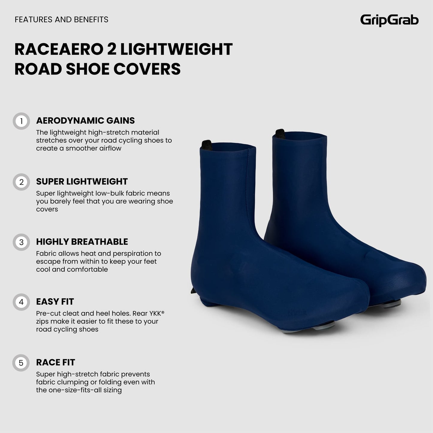 Copristivali GRIPGRAB RACE AERO 2 Navy