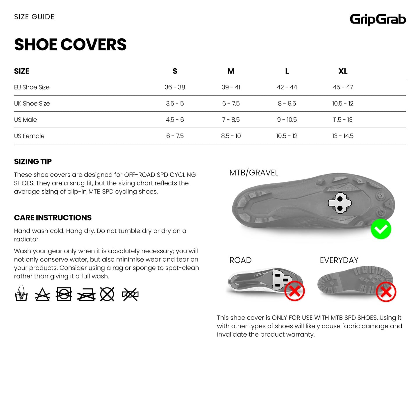 Copristivali GRIPGRAB EXPLORER WATRPROOF GRAVEL Nero