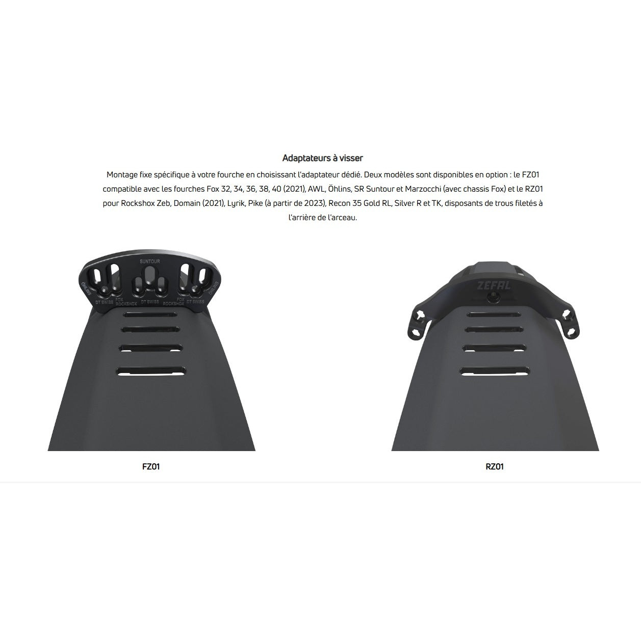 ZEFAL DEFLECTOR FM40 Parafango anteriore