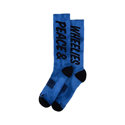Troy Lee Designs PERFORMANCE PEACE & WHEELIES Calzini blu