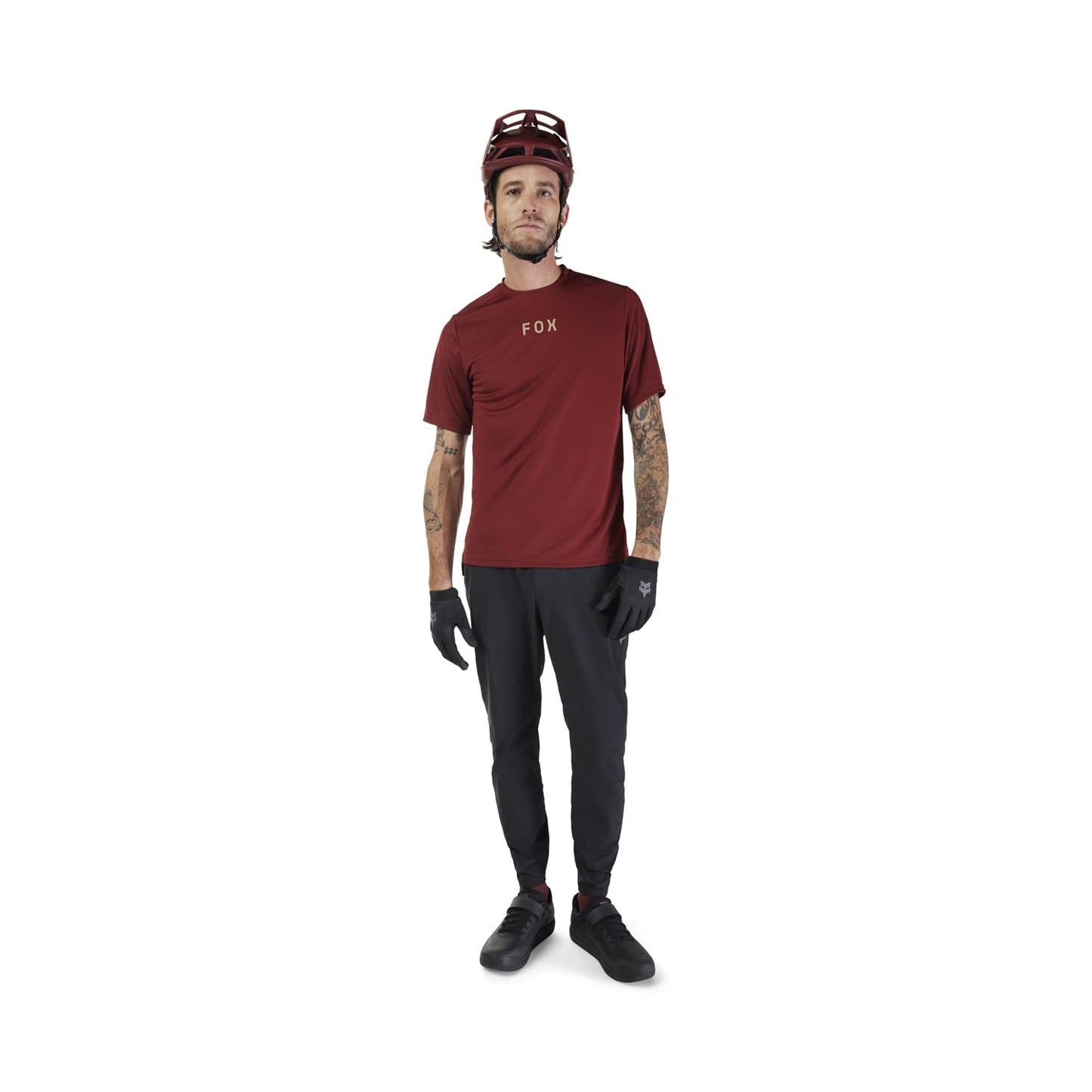 FOX RANGER WORDMARK Maglia a maniche corte Bordeaux 2025
