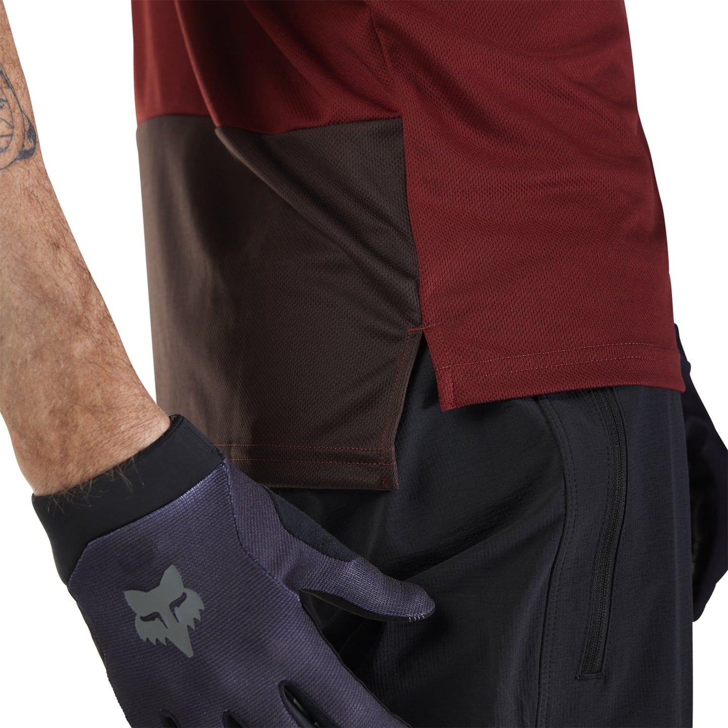 FOX RANGER WORDMARK Maglia a maniche corte Bordeaux 2025