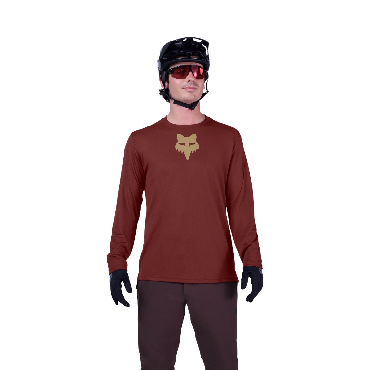 Maglia a maniche lunghe FOX RANGER FOX HEAD Bordeaux