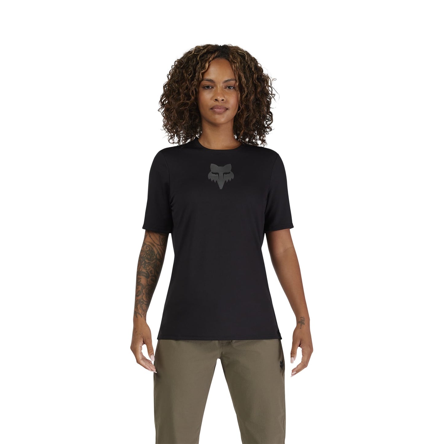Maglia a maniche corte FOX RANGER HEAD Donna Nero 2025