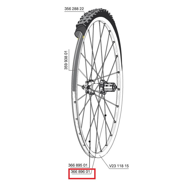 KIT 12 RAGGI POSTERIORI MAVIC CROSSROC/CROSSRIDE UST/CROSSMAX ELITE/XA ELITE 29" KSYRIUM UST D/AKSIUM NUST D 293MM