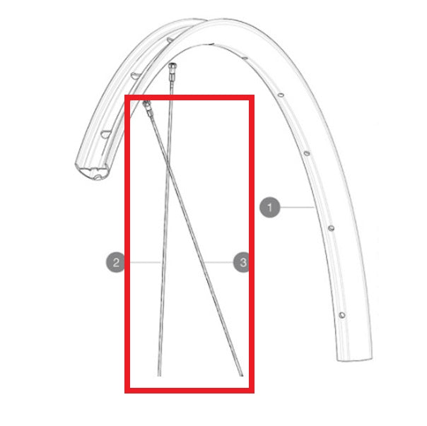 KIT DI 12 RAGGI POSTERIORI MAVIC CROSSONE/CROSSRIDE FTSX/AKSIUM DISC 9 E DISC ALLROAD 12 294MM