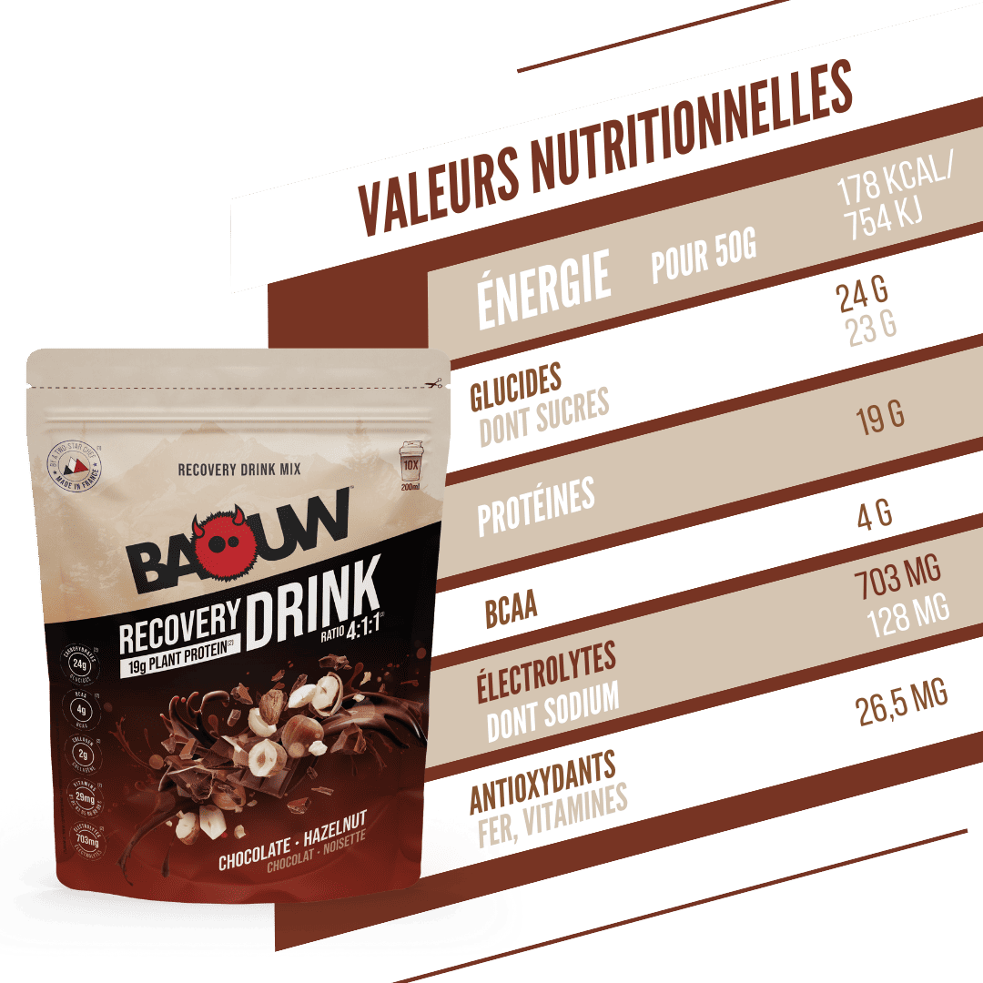 BAOUW RECOVERY Drink (500 g) Cioccolato e nocciole